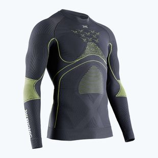Bluză termică pentru bărbați X-Bionic Energy Accumulator 4.0 charcoal/yellow