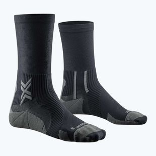 Șosete de alergare pentru bărbați X-Socks Run Perform Crew negru/ cărbune pentru alergare
