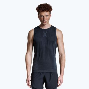 Tank top de alergare pentru bărbați X-Bionic Xceed Run x black/rhino grey