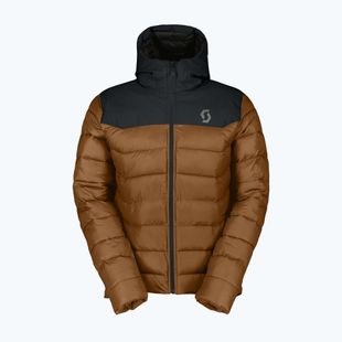 Geacă izolată pentru bărbați SCOTT Insuloft Warm black/bread brown