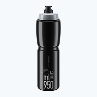 Bidon pentru bicicletă Elite Jet 950 ml black/grey logo
