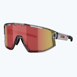 Ochelari de soare Bliz Vision transparent dark grey/brown red multi