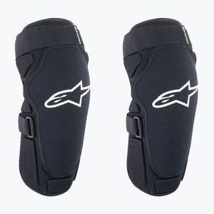Apărători de ciclism pentru genunchi Alpinestars A-Impact Plasma Pro Knee black/white