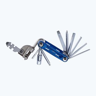 Cheie de bicicletă multifuncțională BBB Cycling PrimeFold L blue/silver