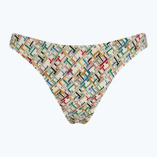 Partea de jos a costumului de baie Tommy Hilfiger Cheeky High Leg th multi monogram calico