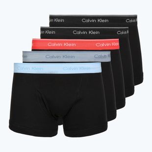 Boxeri Calvin Klein LV00NB1897 Trunk 5 perechi of black bodies with black/misty grey/purple