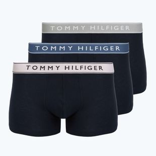 Boxeri Tommy Hilfiger Trunk WB 3 pairs purple pink/antique silverer/aegean sea