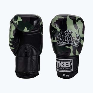 Top King Muay Thai Muay Thai Muay Thai Empower mănuși de box verde TKBGEM-03A-GN-10OZ