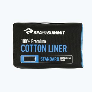 Sea to Summit Premium Cotton Travel Liner albastru marin ASTDOSNB