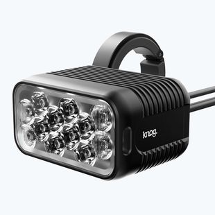 Lampă de bicicletă față Knog Blinder X 1800 + bateria 10000mAh czarny