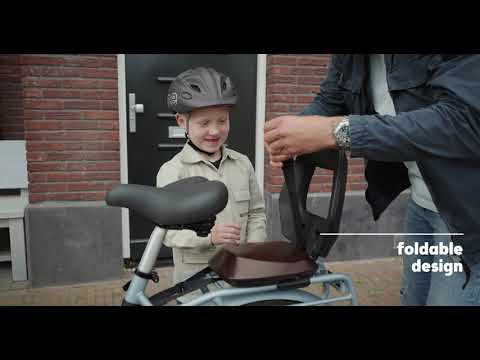 Scaun spate pentru bicicletă pentru suport bobike Junior One negru/gri 8010600002